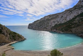 La Granadella beach in Mediterranean Javea also Xabia in Alicante Spain