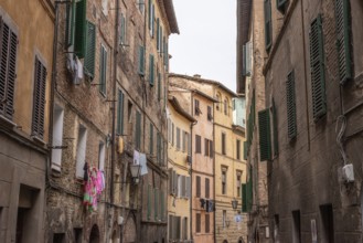 Somewhere in the streets of the old medieval Siena, Italy
