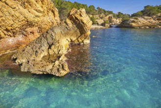 Ametlla L'ametlla de mar beach illot in Costa dorada of Tarragona in Catalonia