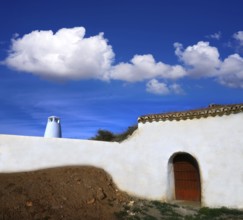 Guadix cave houses in Granada Spain at Andalusia