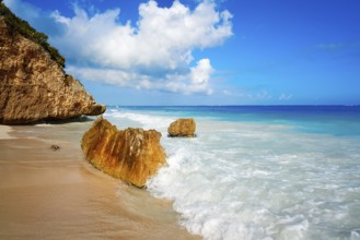 Tulum turquoise beach in Riviera Maya at Mayan