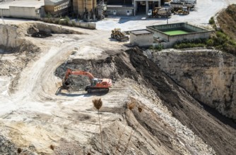 Bergbau Karriere und Maschine zum Zerkleinern von Steinen