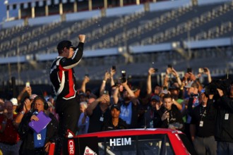 Corey Heim wins the CRC Brakleen 175 in Long Pond, PA, USA