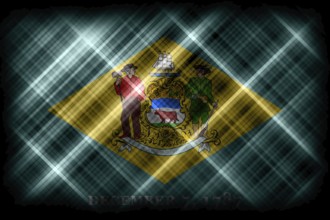 Delaware state flag, Delaware flag background modern flag