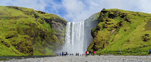 The Skógarfoss waterfall in southern Iceland