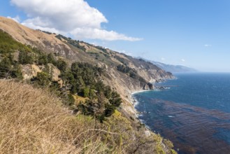 Scenic pacific coast at the Big Sur Highway No 1 in California, USA