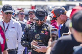 NASCAR Cup Series driver, AUSTIN DILLON (3), is introduced to the fans before the Quaker State 400