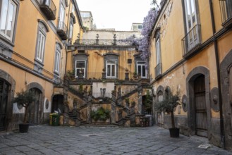 Beautiful classic residential house in the historic center of Naples, Italy