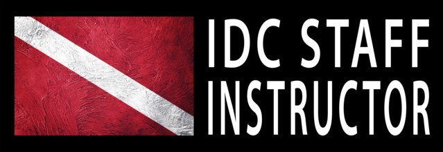 IDC Staff Instructor, Diver Down Flag, Scuba flag, Scuba Diving
