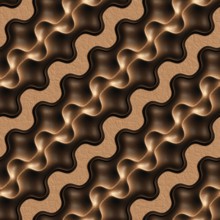 3D effect seamless background, wallpaper decoration brown leather pattern