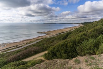 Views Of The Coast And Highcliffe Beach, Dorset, England, UK