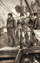 Nelson and the signal disregarding the order of his superior, Admiral Sir Hyde Parker, Battle of
