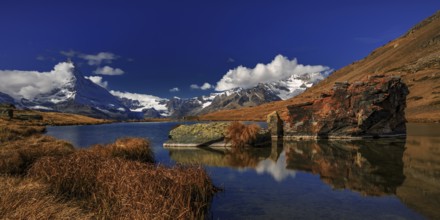 Zermatt, Matterhorn, Stellisee. Switzerland