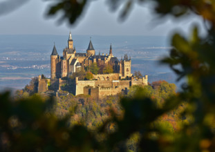 Hohenzollern Castle, in autumn, Southern Germany, Swabian Alb, castle hohenzollern