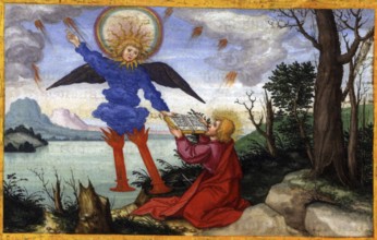 The Ottheinrich Bible was commissioned in c.1425 by the Royal Court of Bavaria. The unusually large
