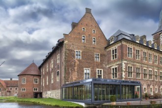 Water castle Raesfeld in Muensterland, North Rhine-Westphalia, Germany