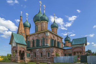 Church of Saint John Chrysostom in temple ensemble in Korovniki in Yaroslavl, Russia