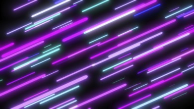 Colorful flying neon lights abstract background. Bright neon line designed background. texture with