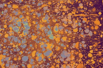 Abstract creative marble pattern texture. Traditional art of Ebru marbling