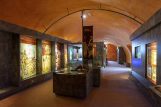 Interpretation Center Museum, Cathar castle of Saissac, village of Saissac, Aude, Black Mountain