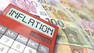 Symbolic image on the topic of inflation in the eurozone