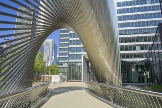 Foyer, DZ Bank tower block, Cityhaus I, Mainzer Landstraße, Platz der Republik, Frankfurt am Main,