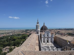 An image of a flight over Basilica della Santa Casa Loreto Italy