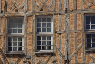 Timber-Framed Houses, Troyes, Aube Department, Alsace Champagne-Ardenne Lorraine region, France