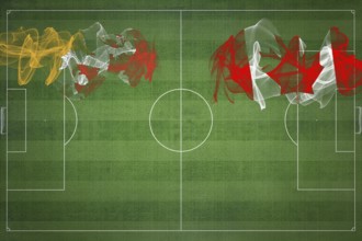 Bhutan vs Canada Soccer Match, national colors, national flags, soccer field, football game,