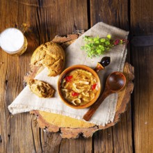 Savoury tripe soup with red pepper