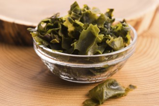 Soaked wakame seaweed, japanese food