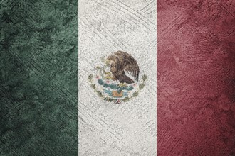 Grunge Mexico flag. Mexican