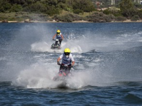 Olbia, Italy - September 16 - 20192 Aquabike world Championship gran prix of Italy