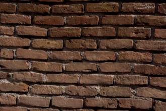 Old vintage grunge brick wall background texture with place for text