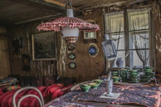 Impressions from the parlour, living room in a lost place, approx. 300 year old farmhouse that has