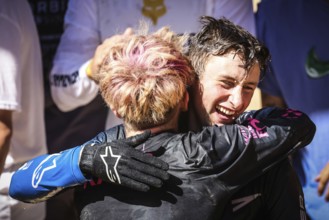 MAYDENA, AUSTRALIA, FEBRUARY 24: Ronan Dunne of Ireland celebrates his win at Red Bull Hardline