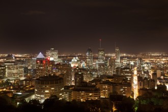 Panoramic Photo Montreal city fron Mount Royal