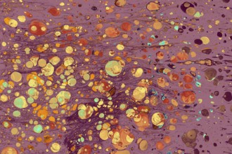 Ebru marble effect pattern design for print
