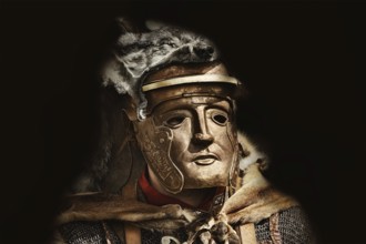 Legionary of Legio I Italica in Mask Alba Iulia, Romania