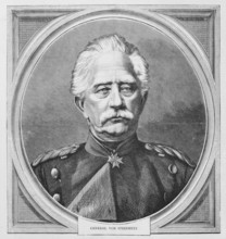 Karl Friedrich von Steinmetz (1796-1877), German Generalfeldmarschall. Published by the Graphic in