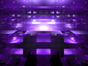 Abstract vr, sci fi or high tech background. Computer-generated 3d illustratiom - fractal.