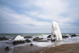 Winter on the coast of the Baltic Sea near Kühlungsborn