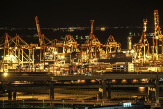 Yokohama Port of night view. Shooting Location: Yokohama-city kanagawa prefecture