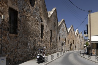 Arsenals in the fishing port, Chania, Crete, Greece, 23 May 2025 < english> Arsenals in the fishing