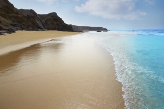 Fuerteventura La Pared beach at Canary Islands Pajara of Spain
