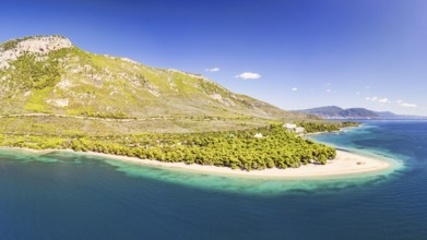 The beach Gregolimano in Evia island, Greece