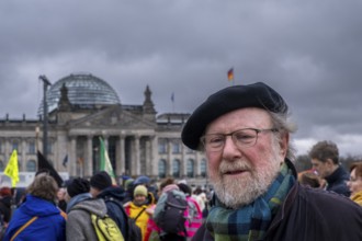 Germany, Berlin, 3 February 2024, Protest against the rise of right-wing extremism, called by the