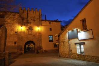Rubielos de Mora village in Teruel Spain located on Gudar Javalambre Sierra