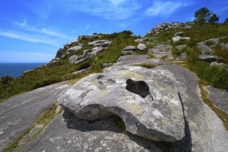 Alto do Principe high view point in Islas Cies islands of Vigo at Spain