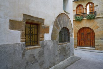 Rubielos de Mora village in Teruel Spain located on Gudar Javalambre Sierra